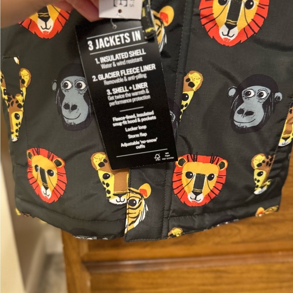 The Children's Place 3-in-1 Animal lPrint Hooded Fleece 2t - Picture 10 of 14